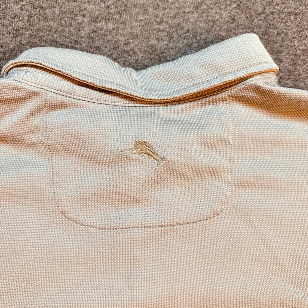 Tommy Bahama XXL Polo Shirt Men's Short Sleeve IslandZone Solid Gray - Picture 5 of 8